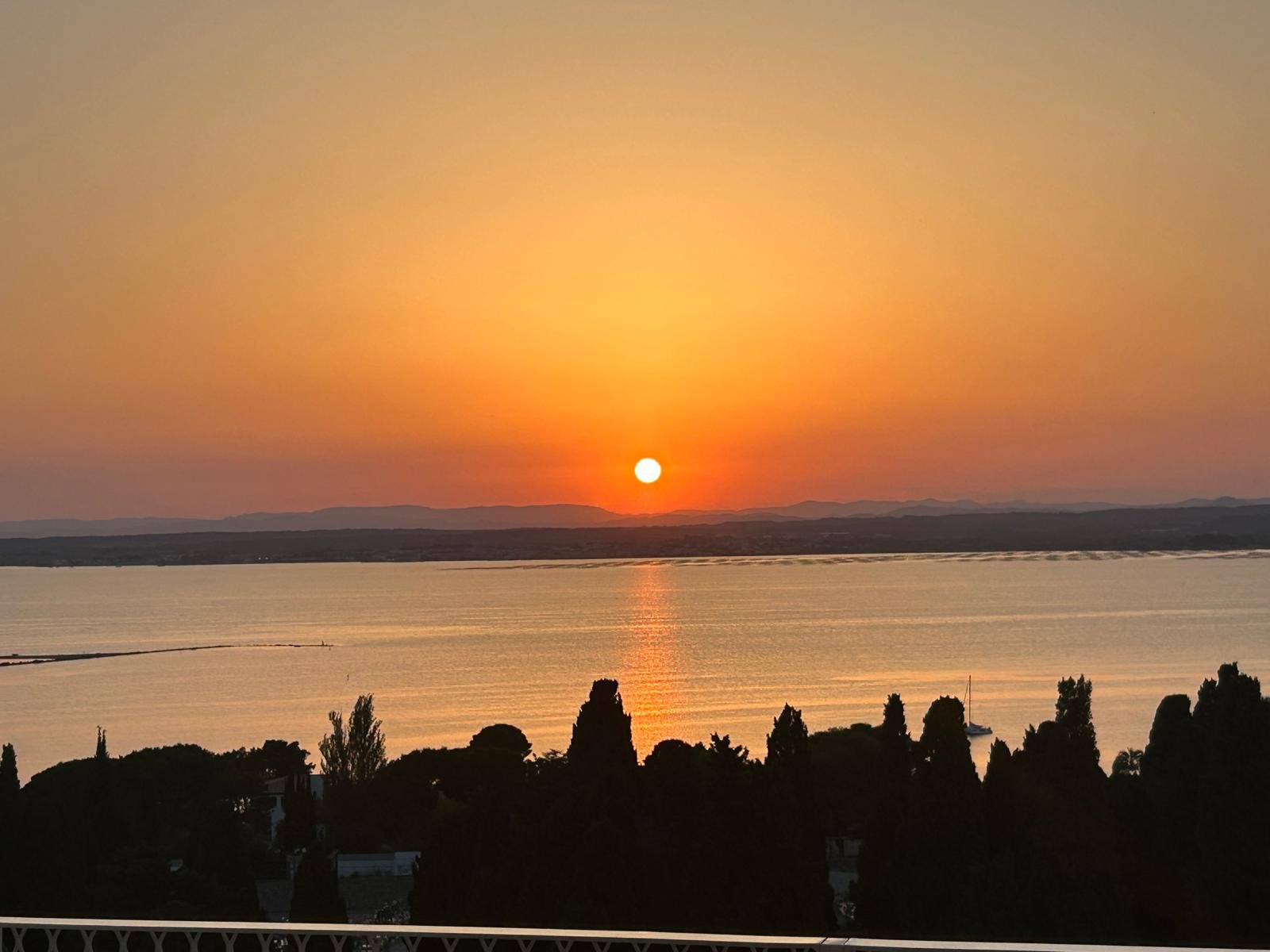 Sunset over Étang de Thau